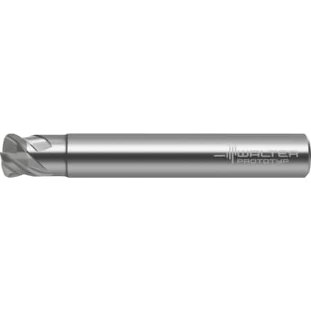 Prototyp Metric Corner Radius End Mills Ceramic shoulder/slot milling cutters, MC075-08.0A4P100C-WIS10